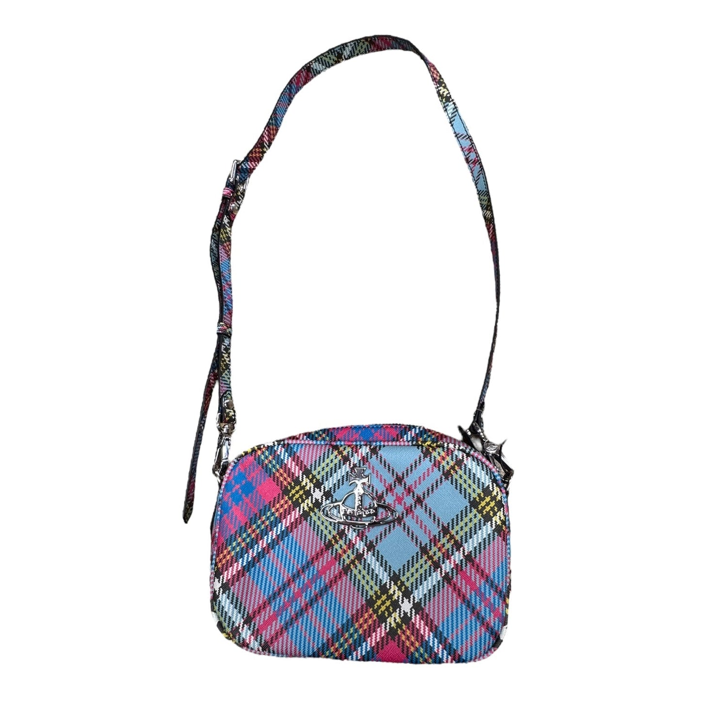 Handbag Designer By Vivienne Westwood In Plaid Pattern, Size:Small