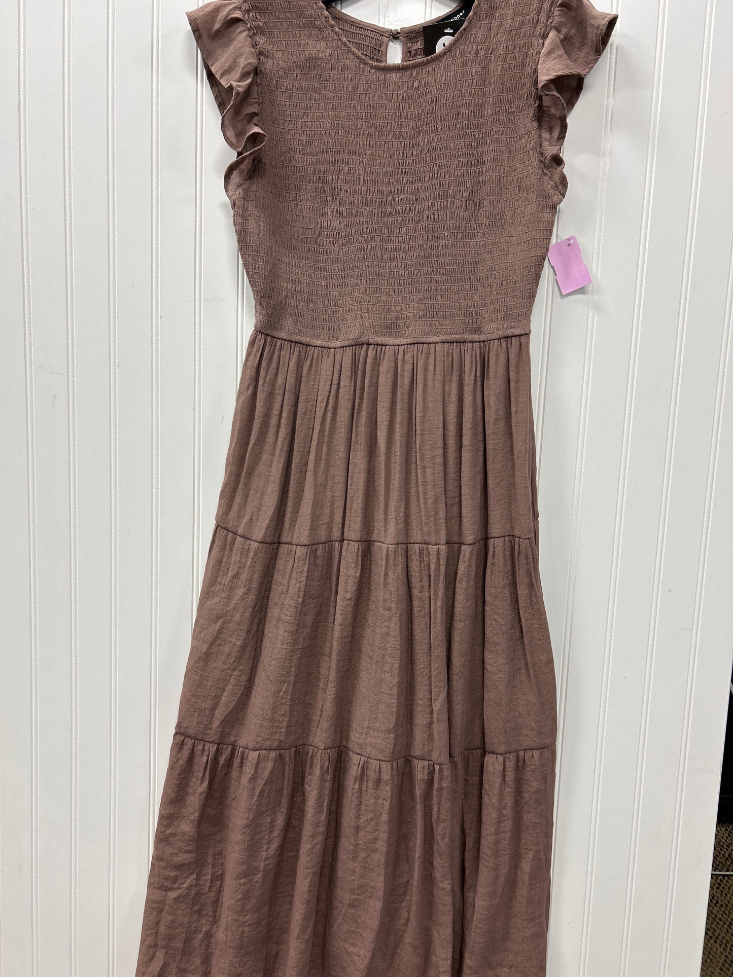 Dress Casual Maxi By Blu Pepper In Brown, Size:L