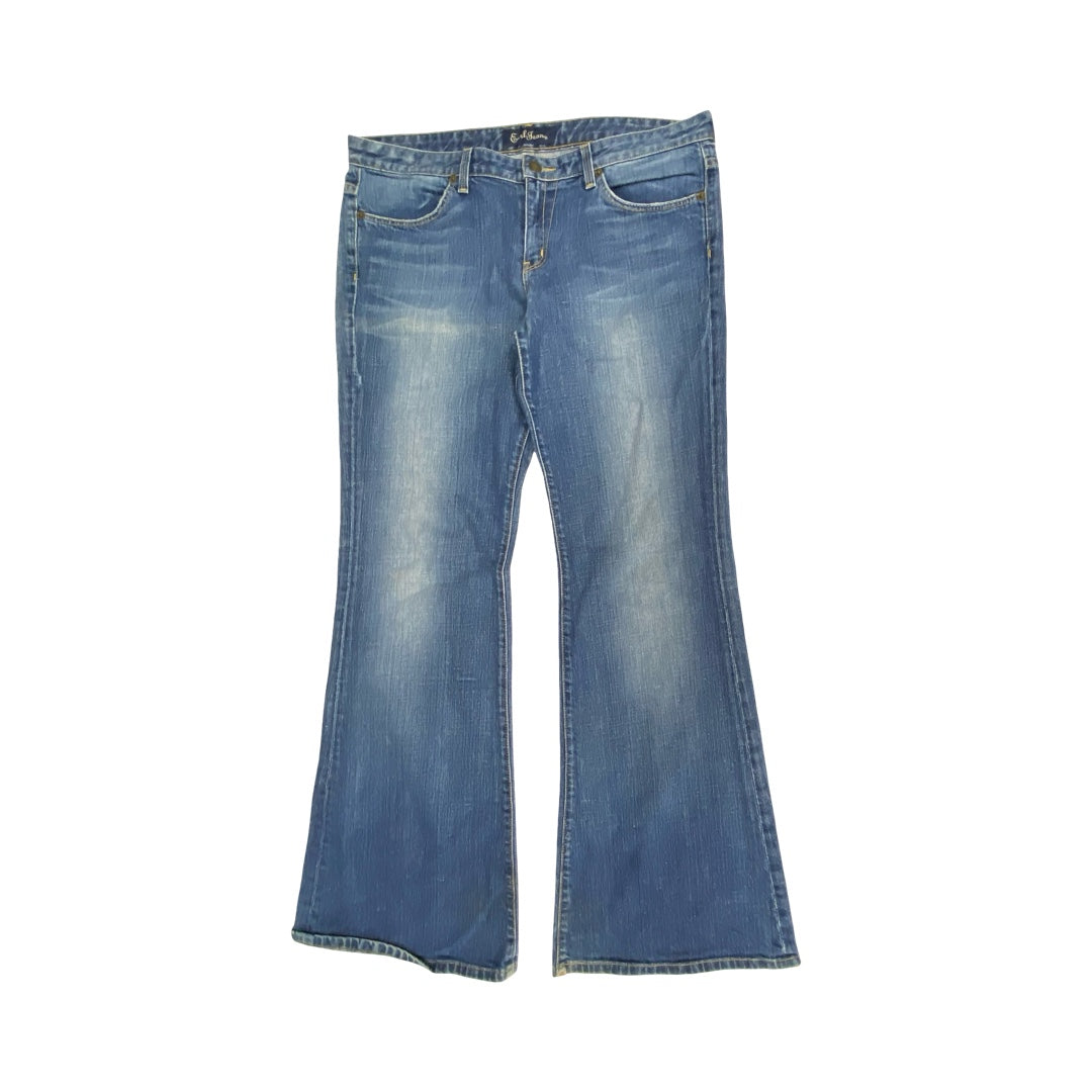 Jeans Flared By Earl Jean In Blue, Size:14