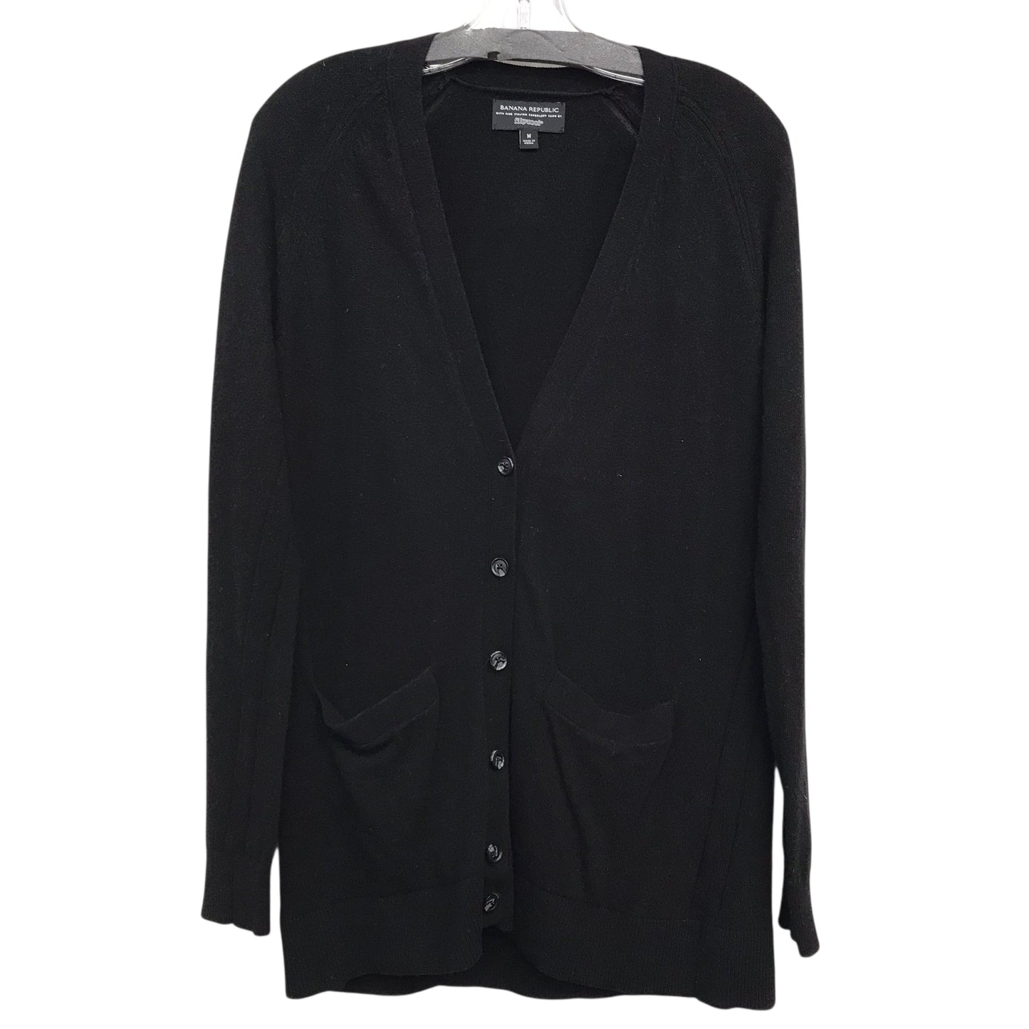 Sweater Cardigan By Banana Republic In Black, Size:M