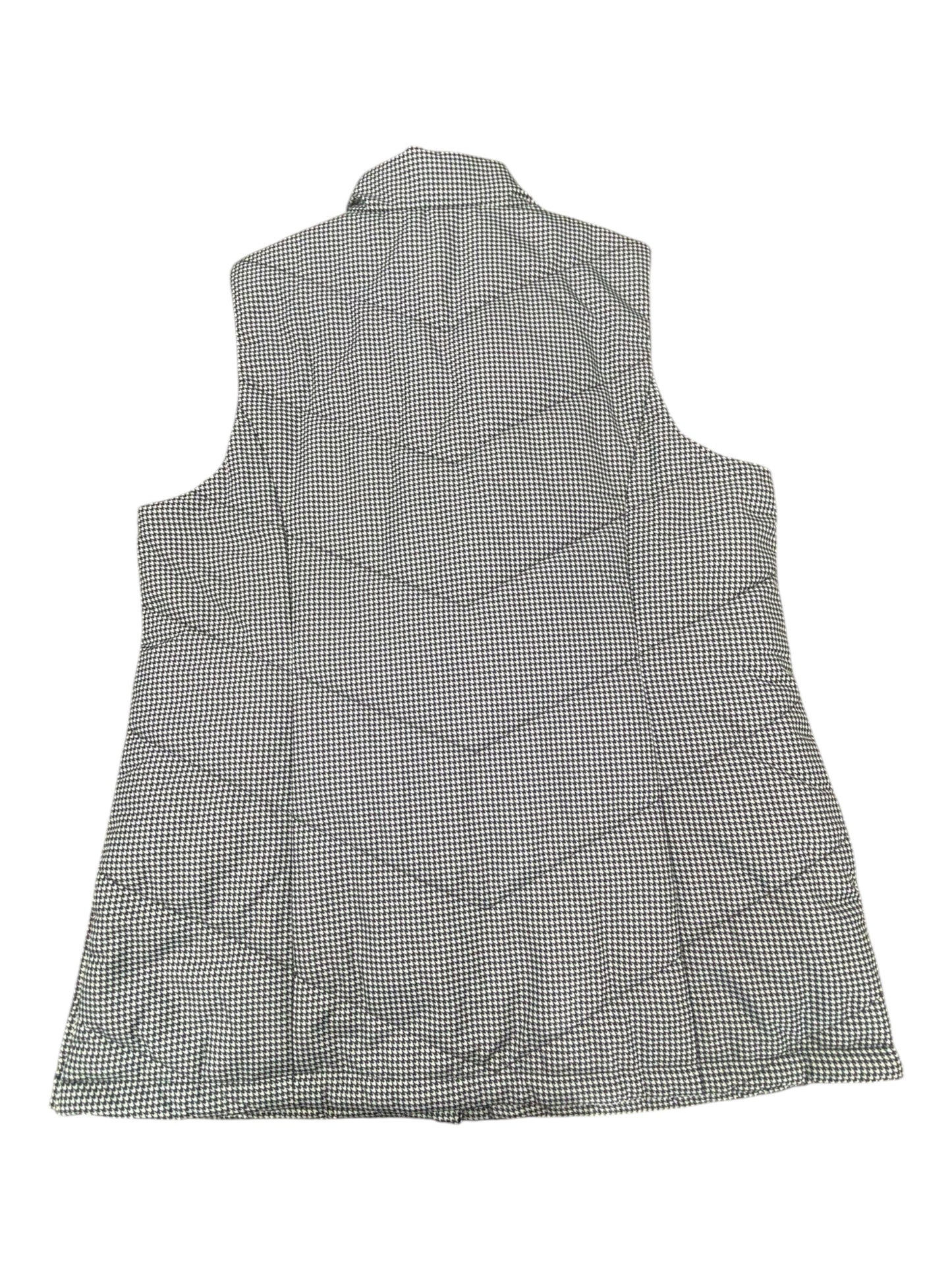 Vest Puffer & Quilted By Christopher And Banks In Black & White, Size:Xlp