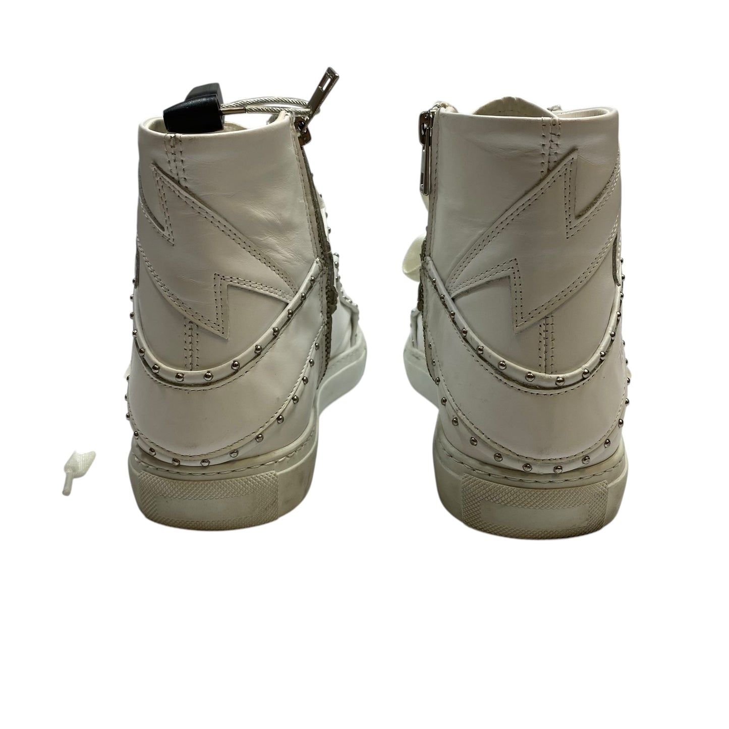 Shoes Sneakers By Zadig And Voltaire In White, Size:7.5