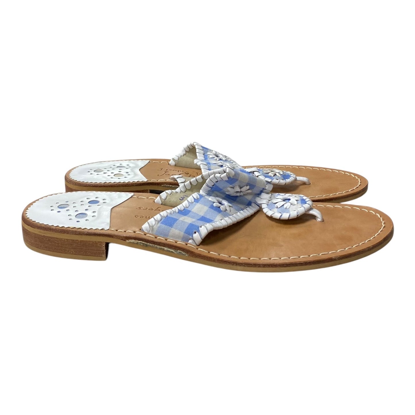 Sandals Flats By Draper James In Blue, Size:9