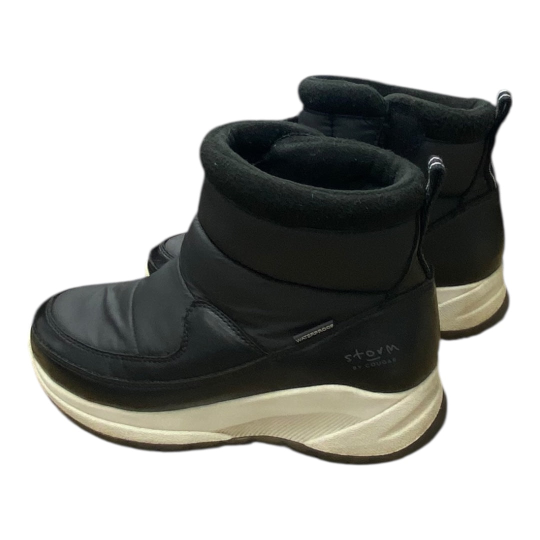 Boots Ankle Flats By Storm In Black & White, Size:8