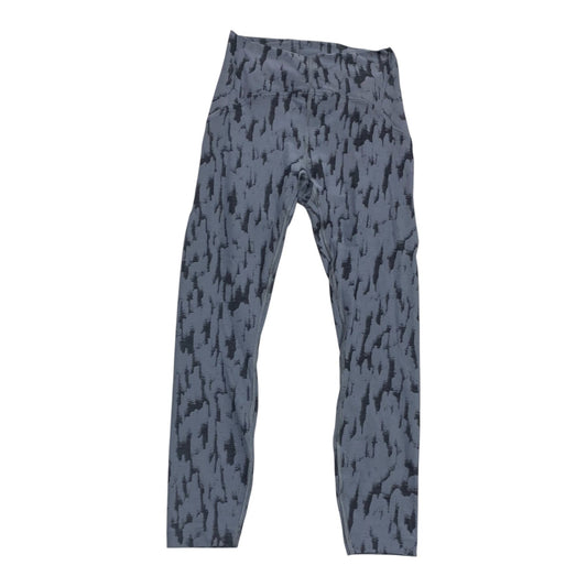 Athletic Leggings By Lululemon In Black & Grey, Size:6