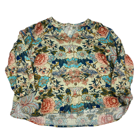 Top Ls By Soft Surroundings In Blue & Yellow, Size:2X