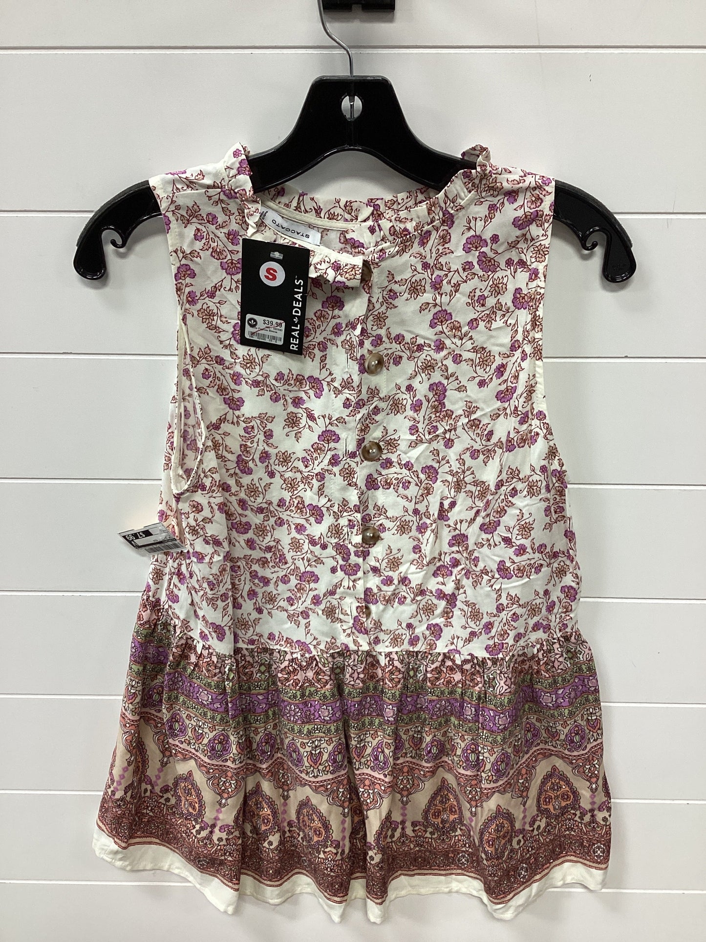 Top Sleeveless By Staccato In Multi, Size:S