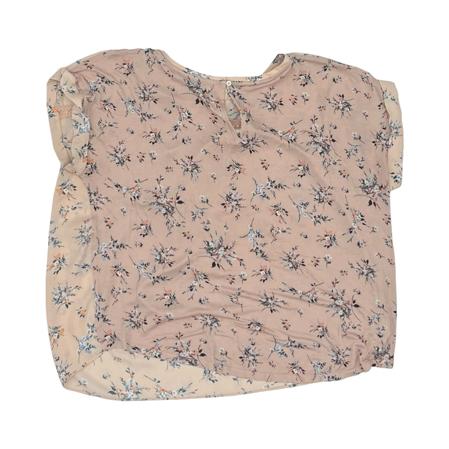 Blouse Ss By Loft In Pink, Size:L