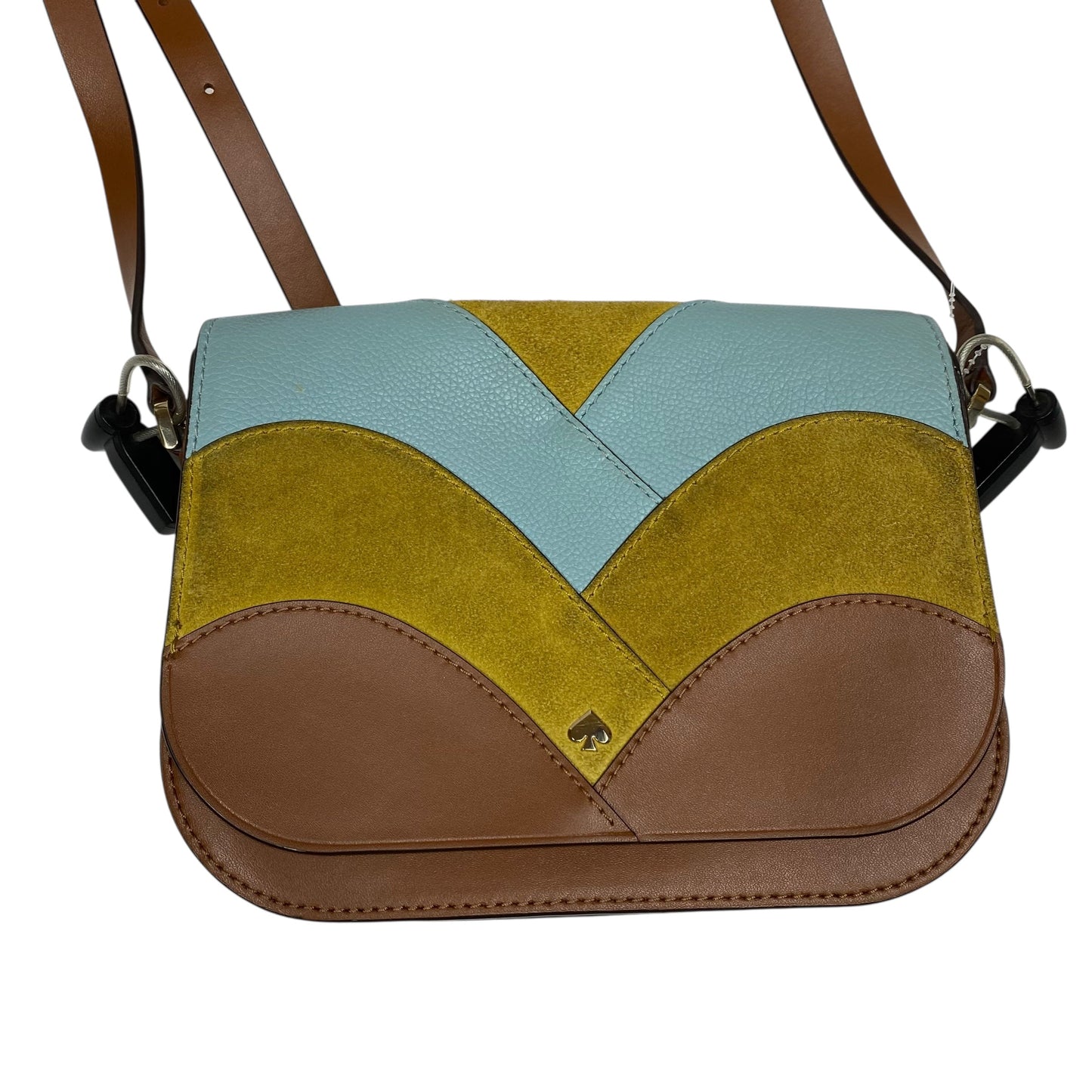 Crossbody Designer By Kate Spade In Blue & Brown, Size:Small