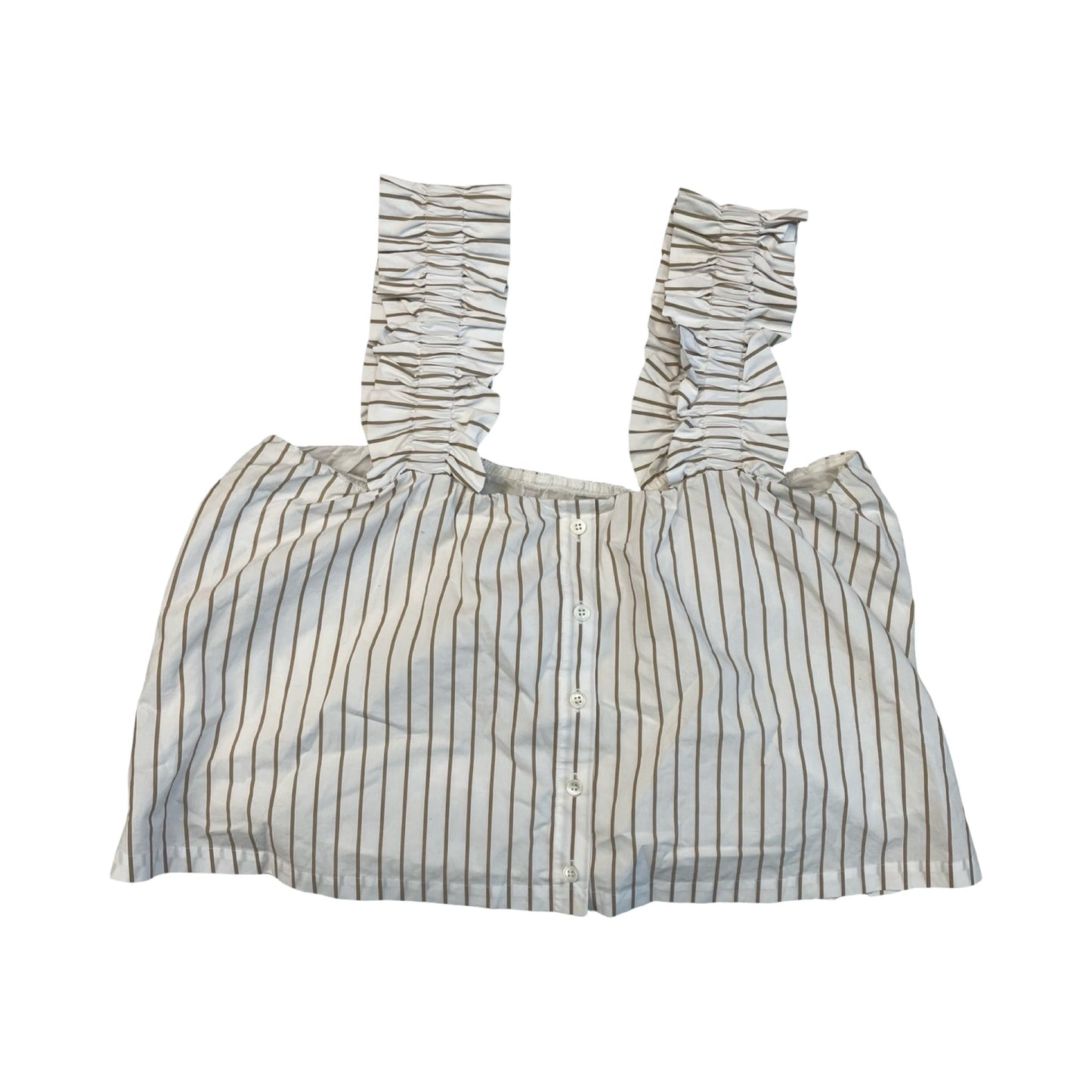Top Sleeveless By Frame In Striped Pattern, Size:M