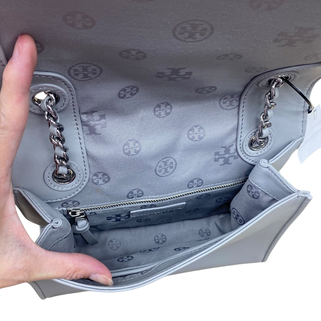 Handbag Designer By Tory Burch In Grey, Size:Small