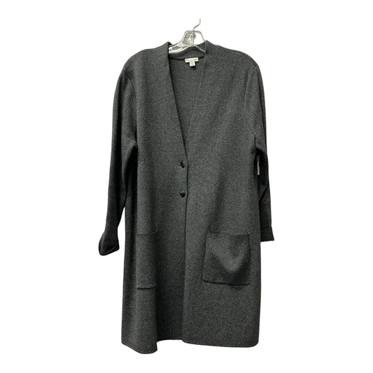 Sweater Cardigan By J. Jill In Grey, Size:Lp