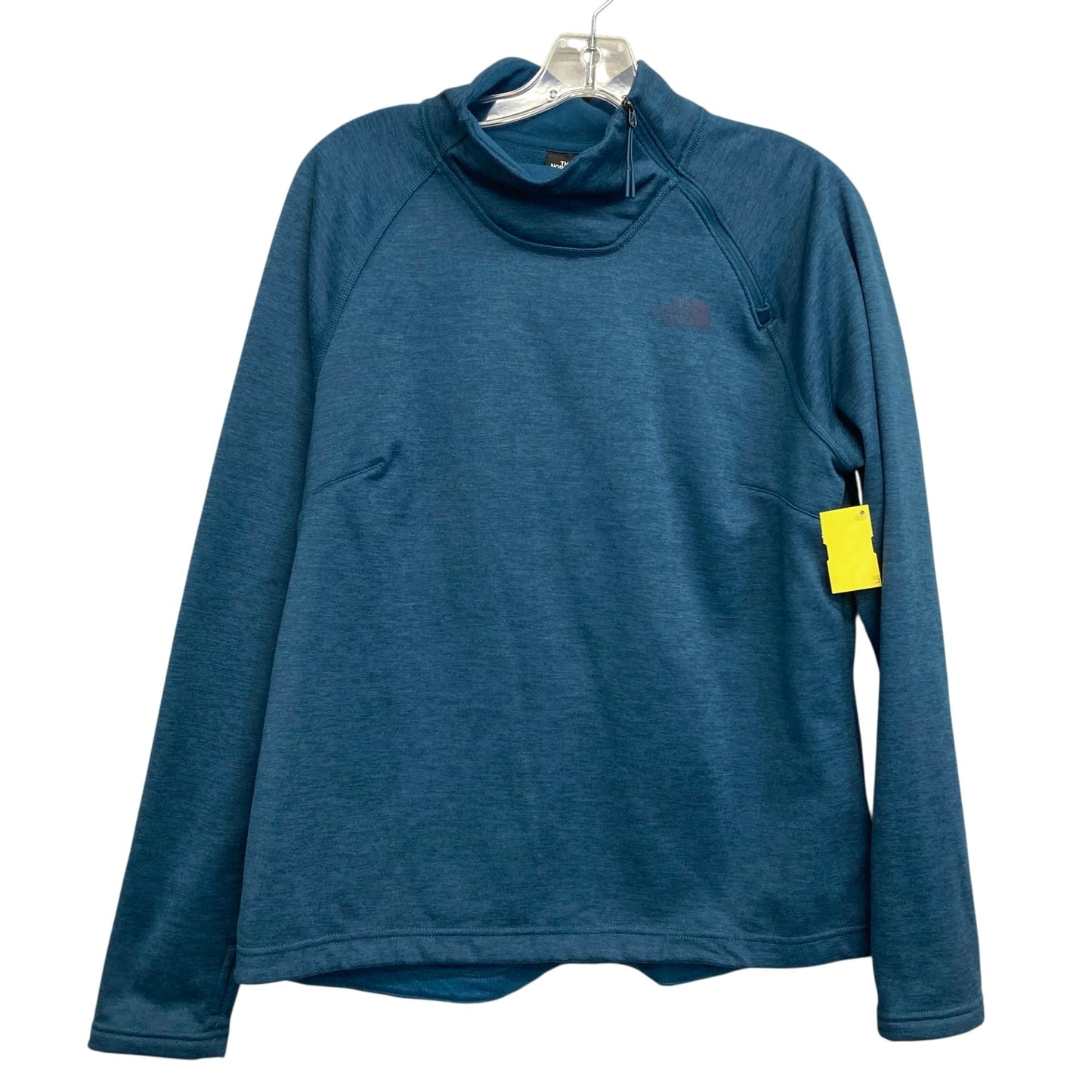 Athletic Top Ls Crewneck By The North Face In Blue, Size:L