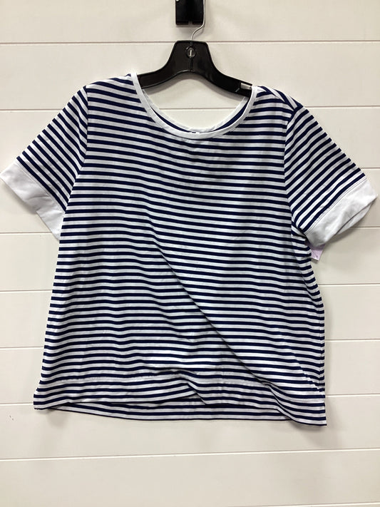 Top Ss By Lands End In Blue, Size:L