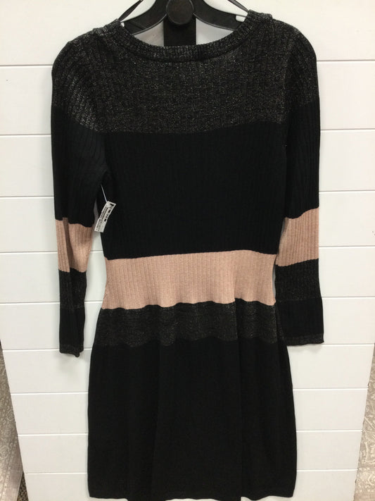 Dress Casual Midi By Roz And Ali In Black & Pink, Size:1X