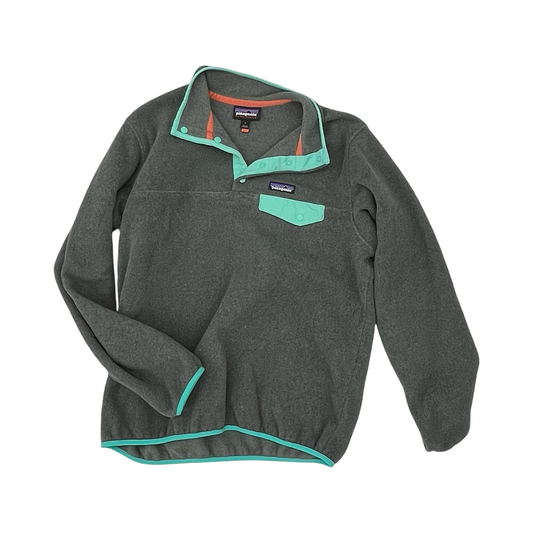 Athletic Fleece By Patagonia In Blue & Grey, Size:L