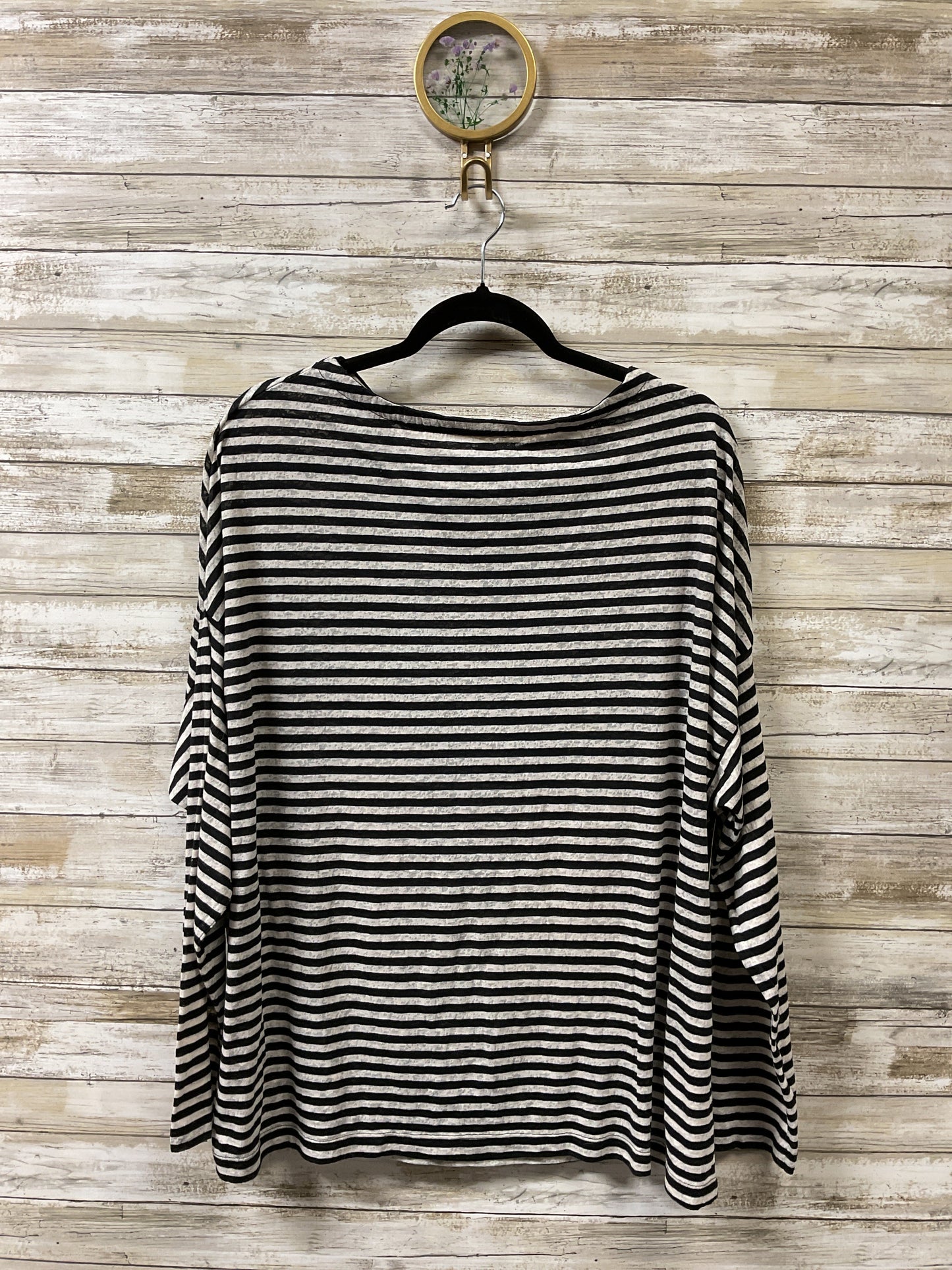 Top Ls Designer By All Saints In Black & Grey, Size:M