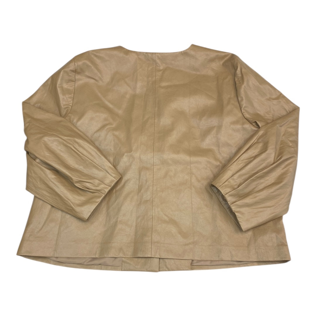 Blazer By Chicos In Tan, Size:20