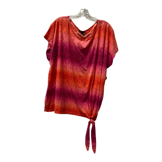 Top Ss By Ralph Lauren Blue Label In Orange & Pink, Size:3X