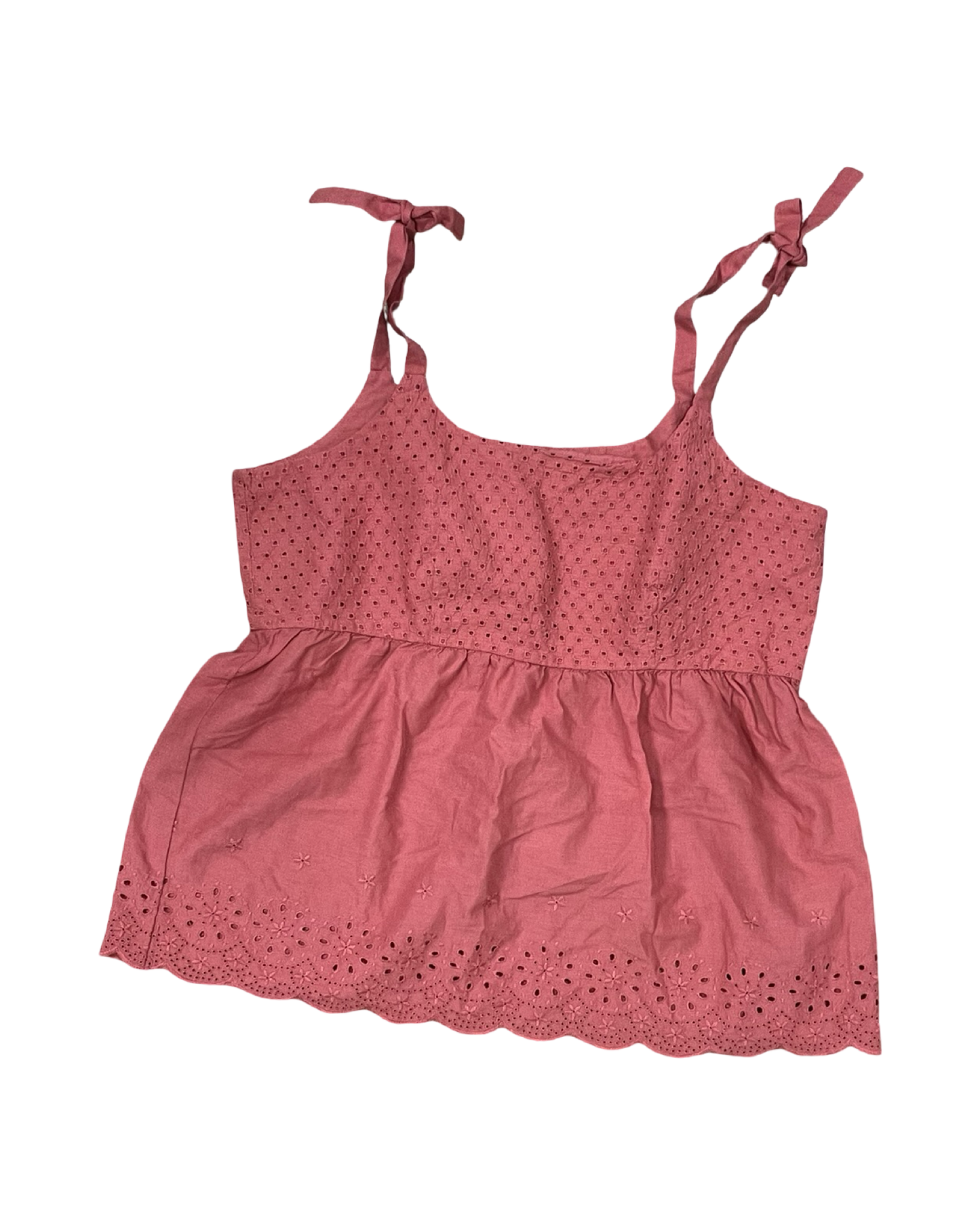 Top Sleeveless By Apt 9 In Coral, Size:M