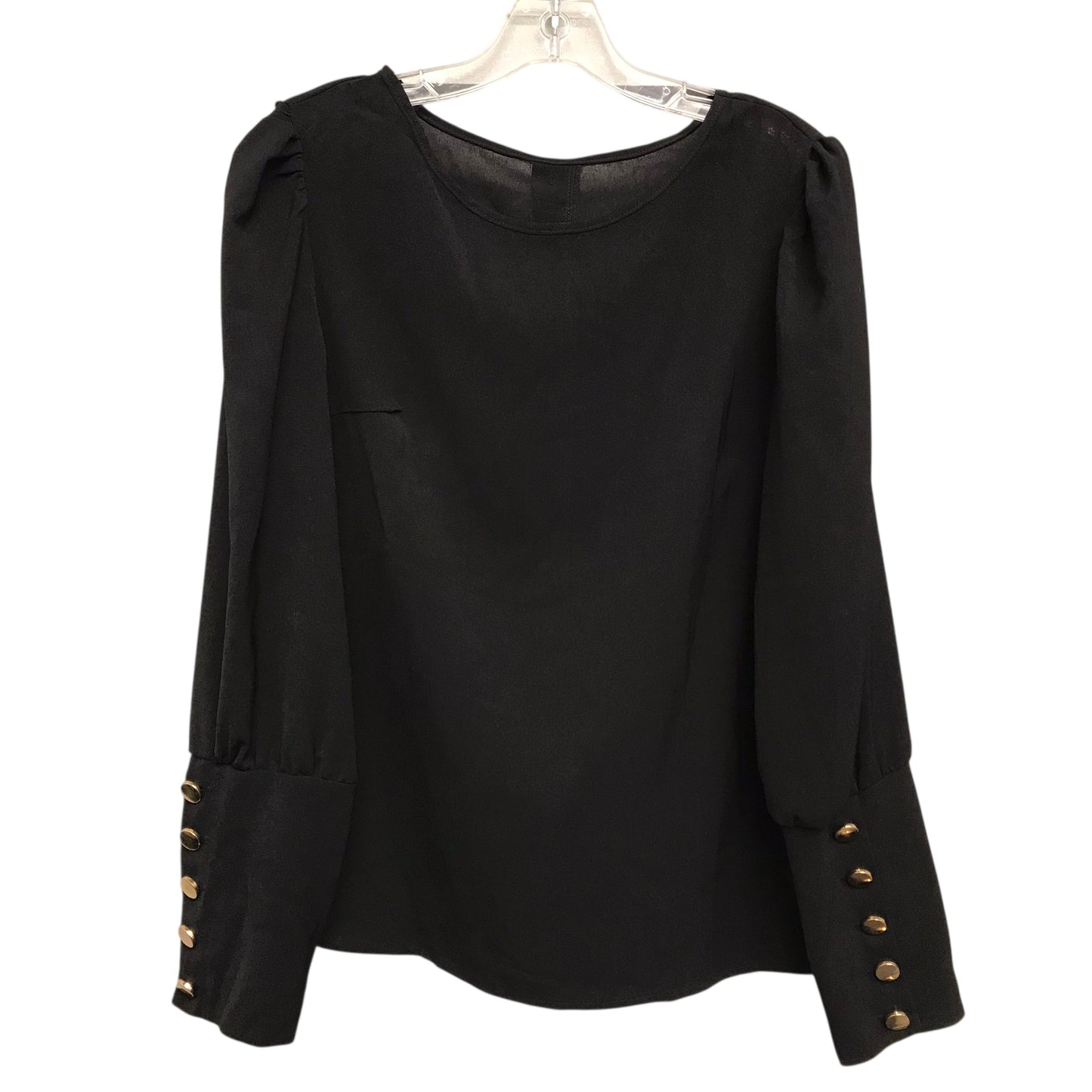 Top Ls By Shein In Black, Size:L