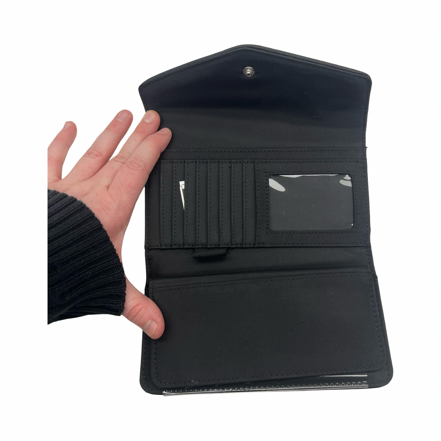 Wallet By Tommy Hilfiger In Black, Size:Large
