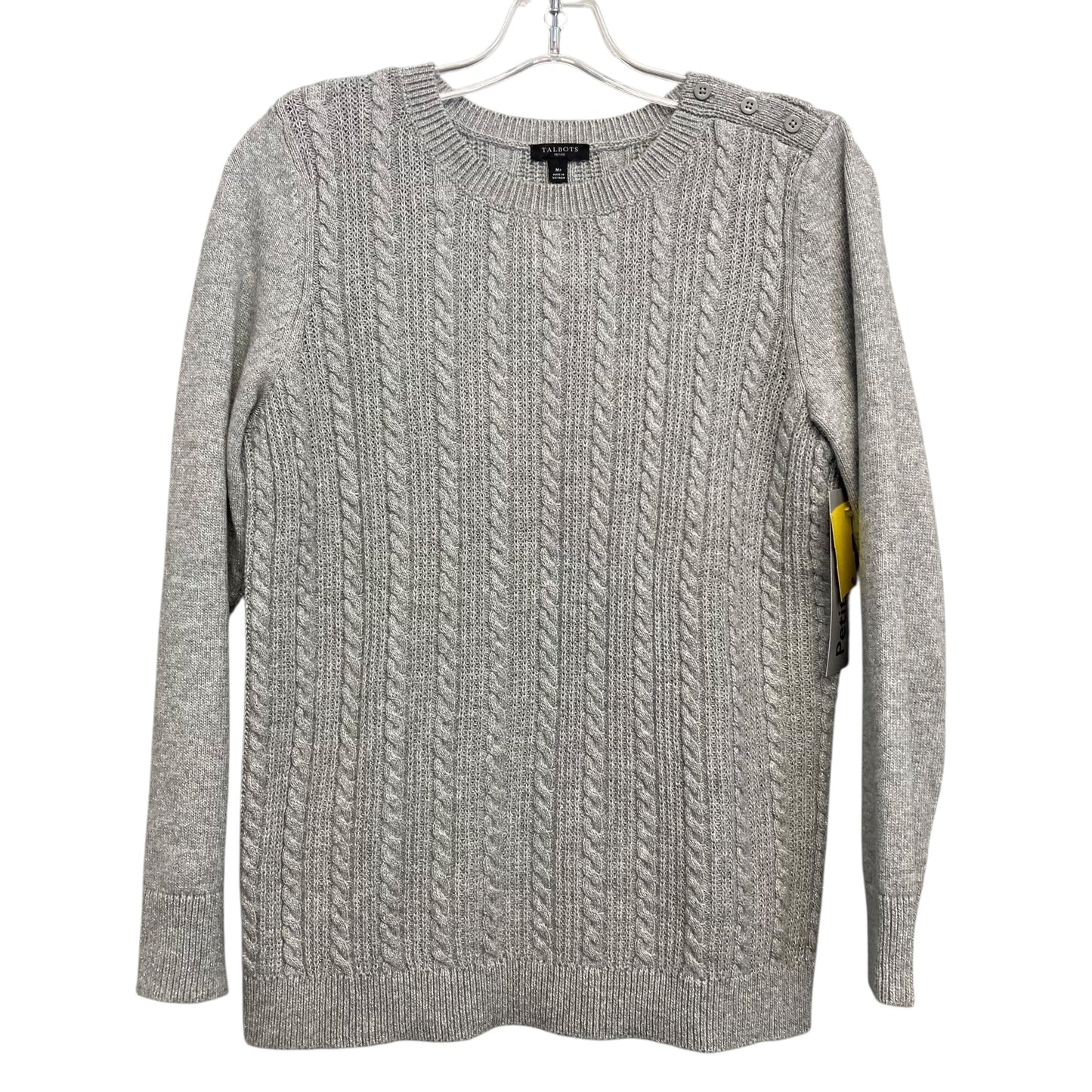 Sweater By Talbots In Grey, Size:Mp