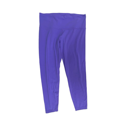 Athletic Leggings By Athleta In Purple, Size:1X