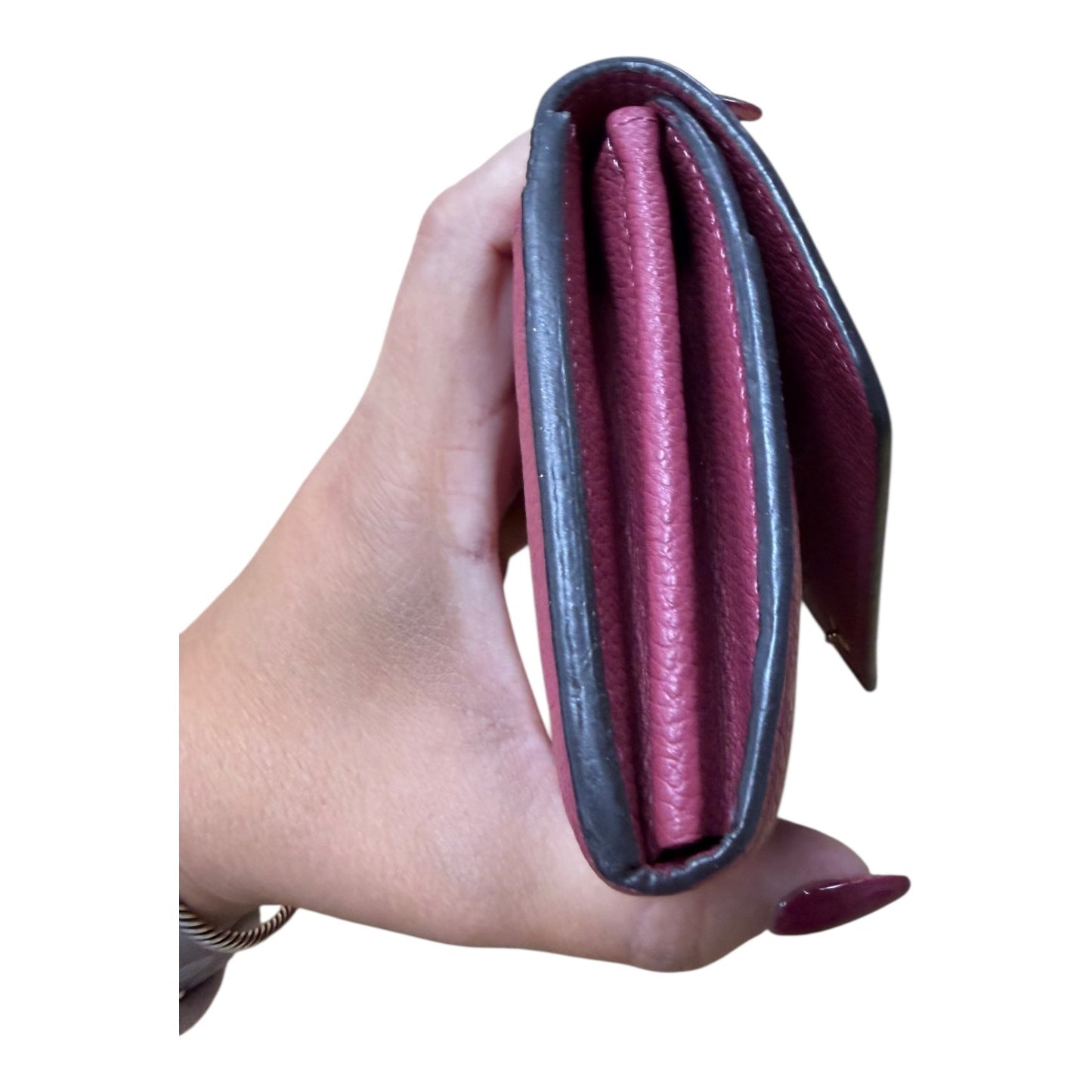 Wallet Luxury Designer By Louis Vuitton In Pink, Size:Medium