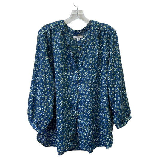 TOP LS by JACHS GIRLFIREND In BLUE & GREEN, Size: XL