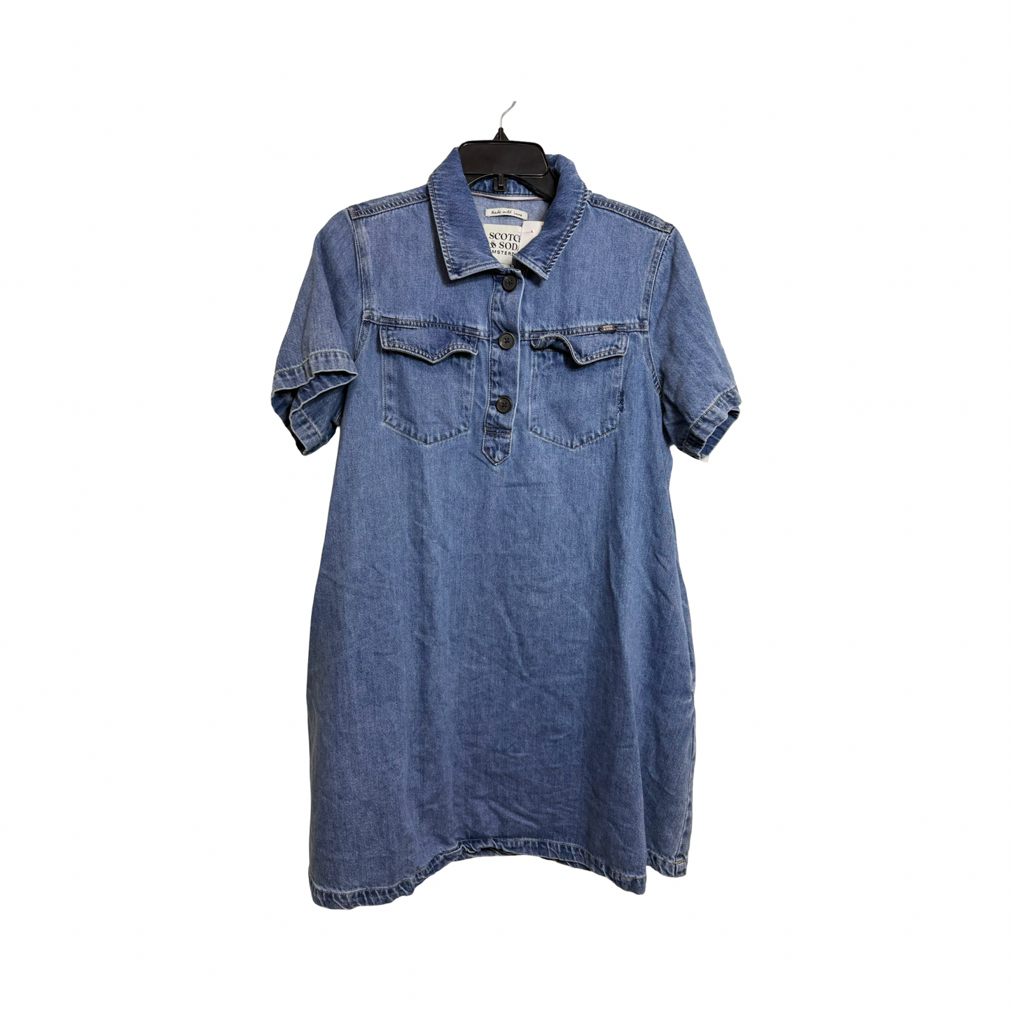 Dress Casual Maxi By Scotch & Soda In Blue Denim, Size: L