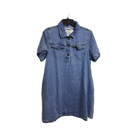 Dress Casual Maxi By Scotch & Soda In Blue Denim, Size: L