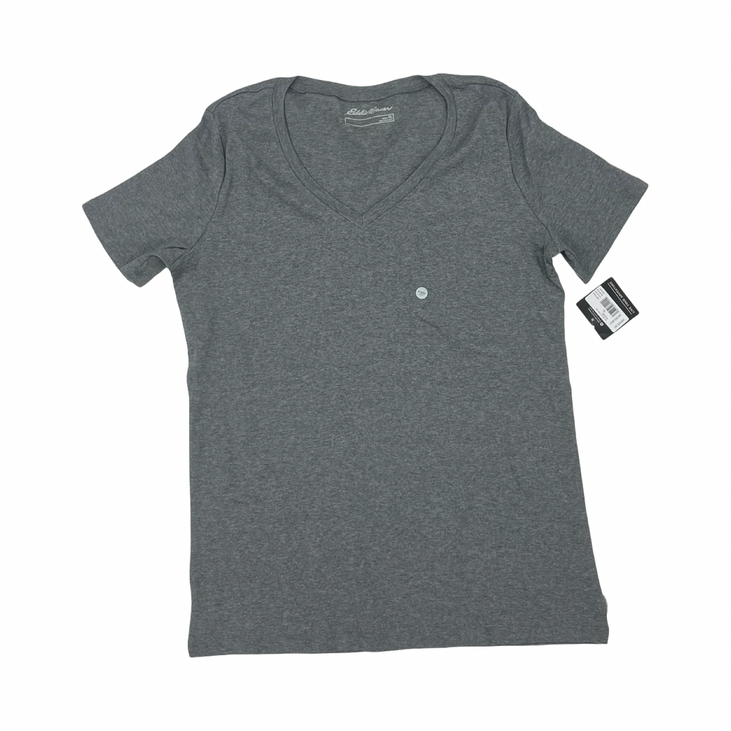 Top Ss Basic By Eddie Bauer In Grey, Size:Xl