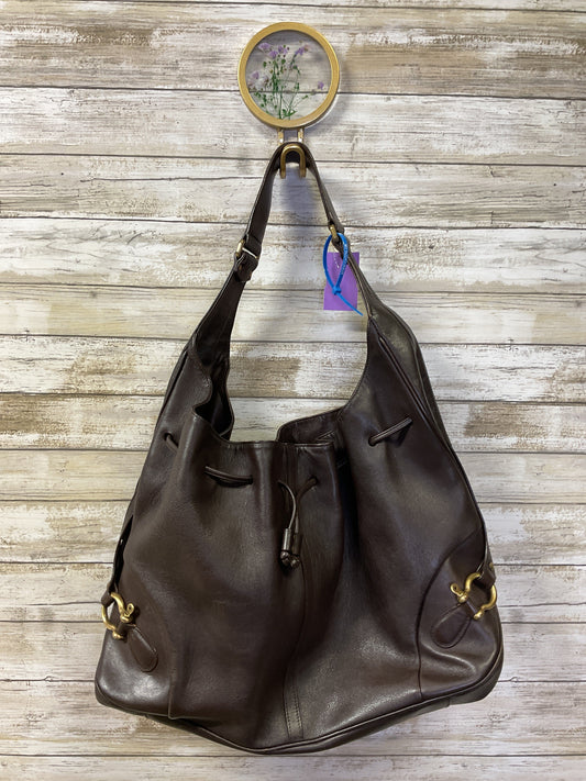 Handbag Luxury Designer By Burberry In Brown, Size:Large