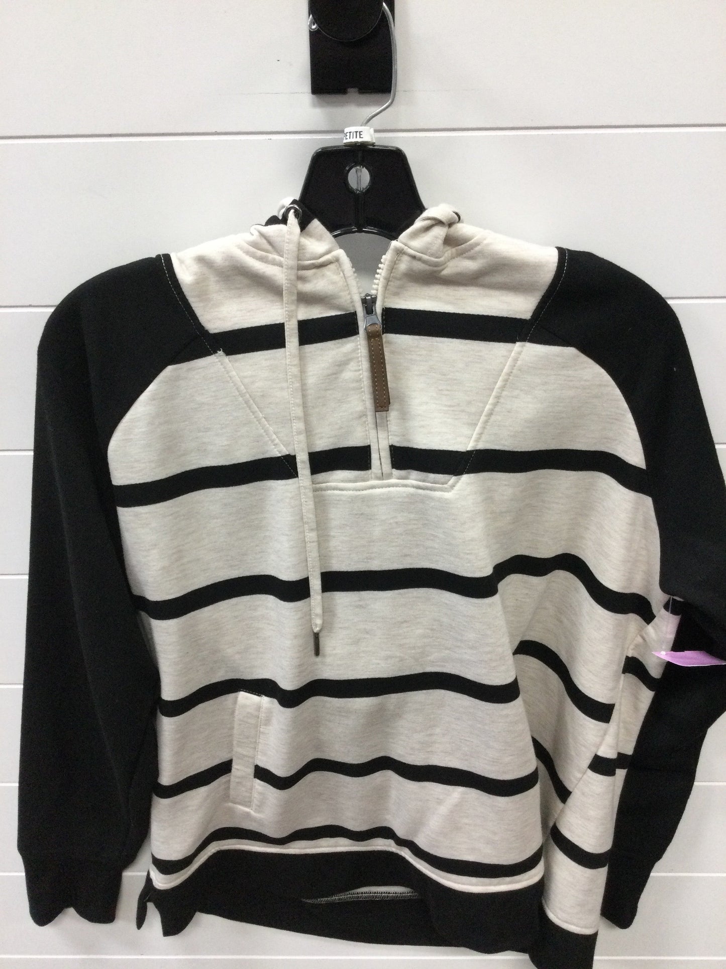 Cardigan By Maurices In Black & Cream, Size:M