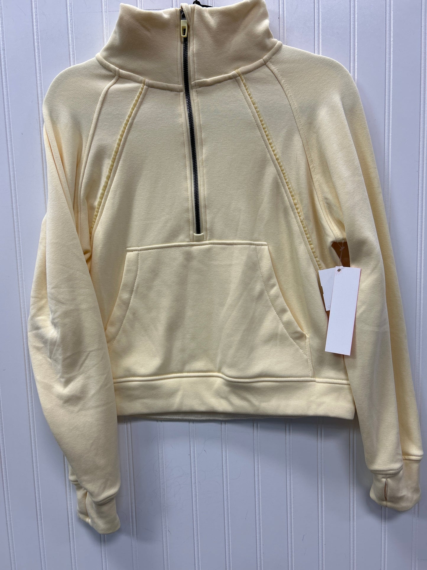 Athletic Top Ls Collar By Clothes Mentor In Yellow, Size:Xs