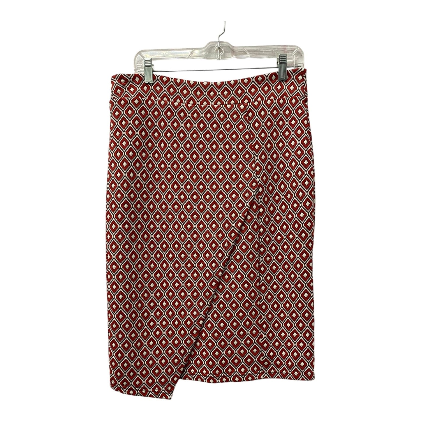 SKIRT MIDI by MAEVE In RED & WHITE, Size: 10