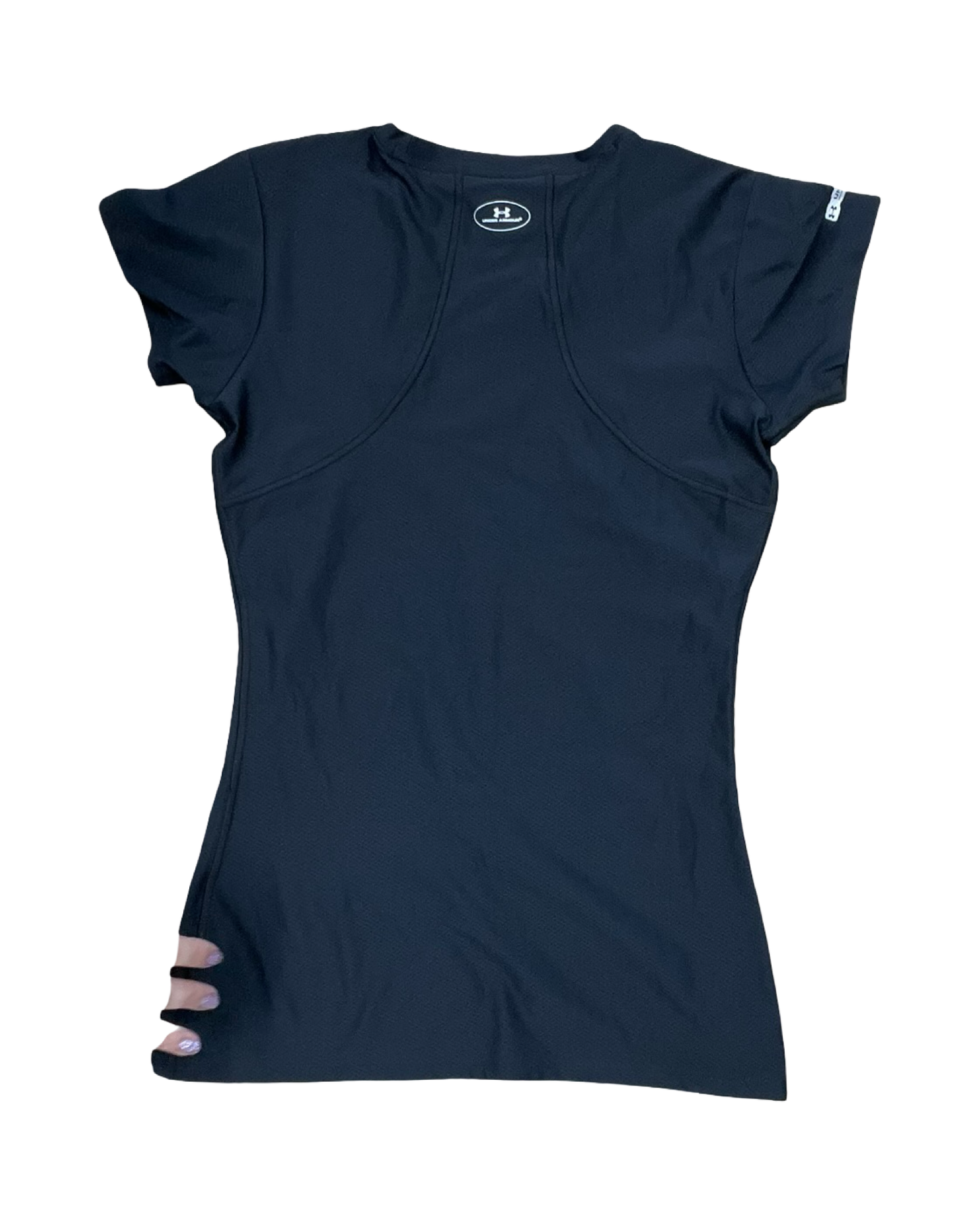 Athletic Top Ls Crewneck By Under Armour In Black, Size:S