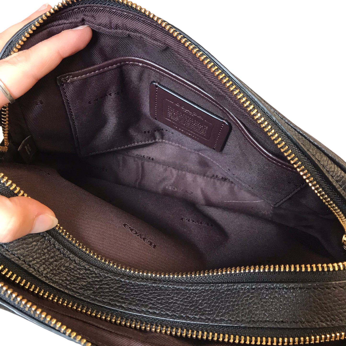 Crossbody Designer By Coach In Black, Size:Medium