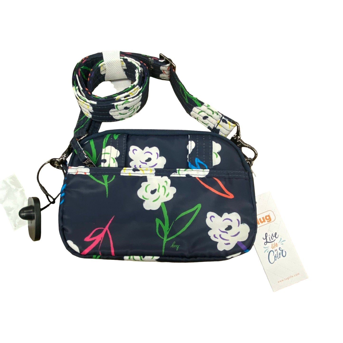 Crossbody By Lug In Navy Floral, Size:Small