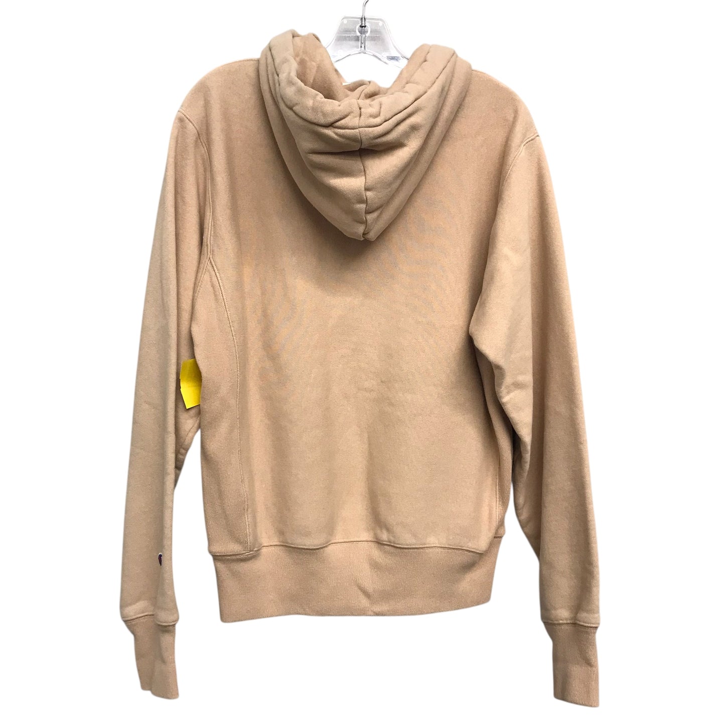 Sweatshirt Hoodie By Champion In Tan, Size:S