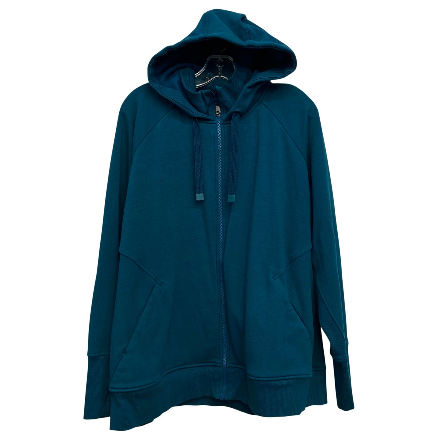 Athletic Sweatshirt Hoodie By Athleta In Teal, Size:2X