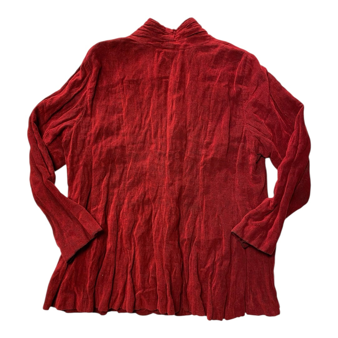 Blazer Designer By Eileen Fisher In Red, Size:1X