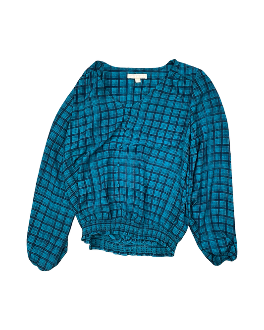 Top Ls By Hope & Harlow In Blue & Green, Size:L