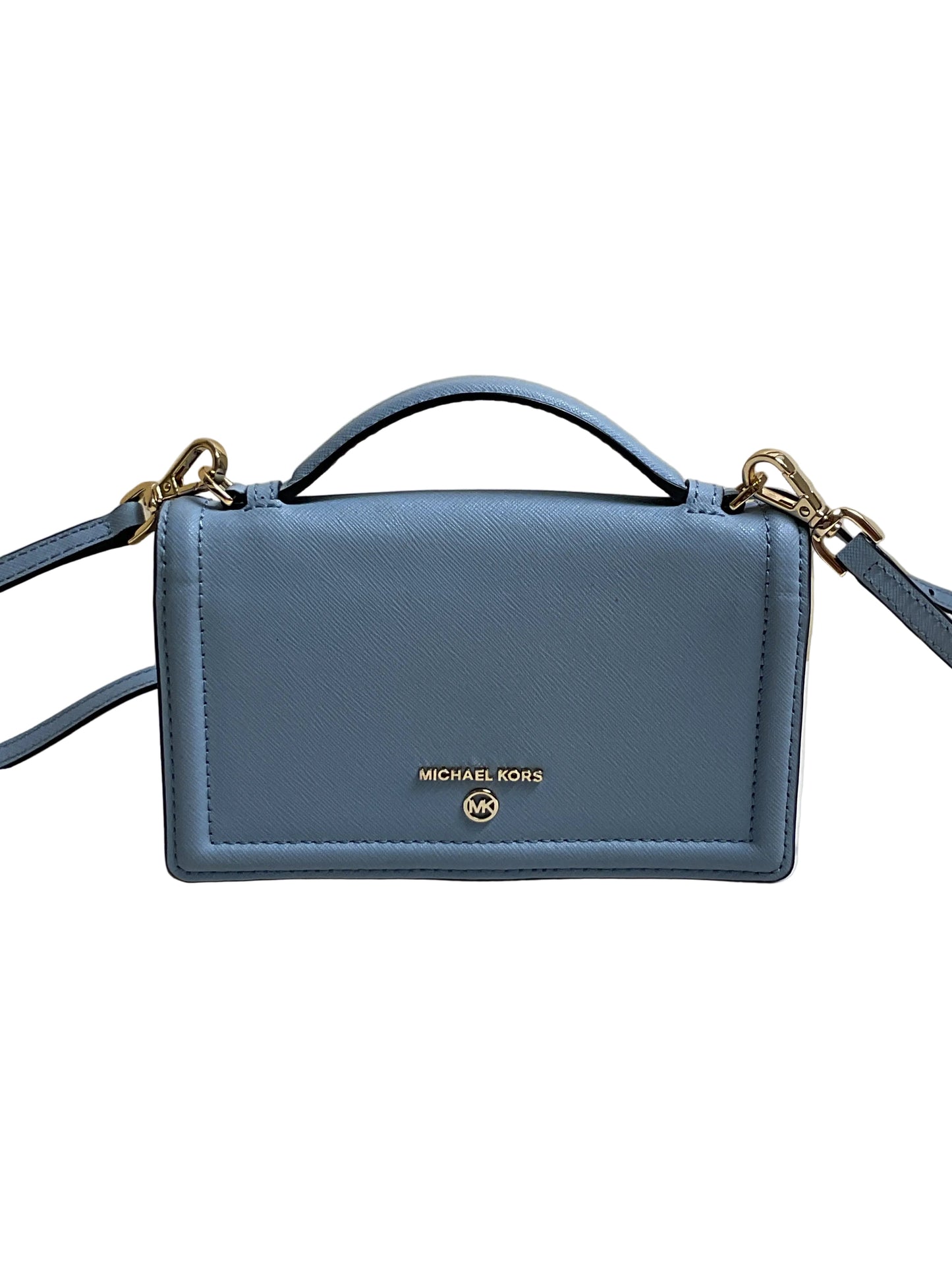 Crossbody Designer By Michael Kors In Blue, Size:Small