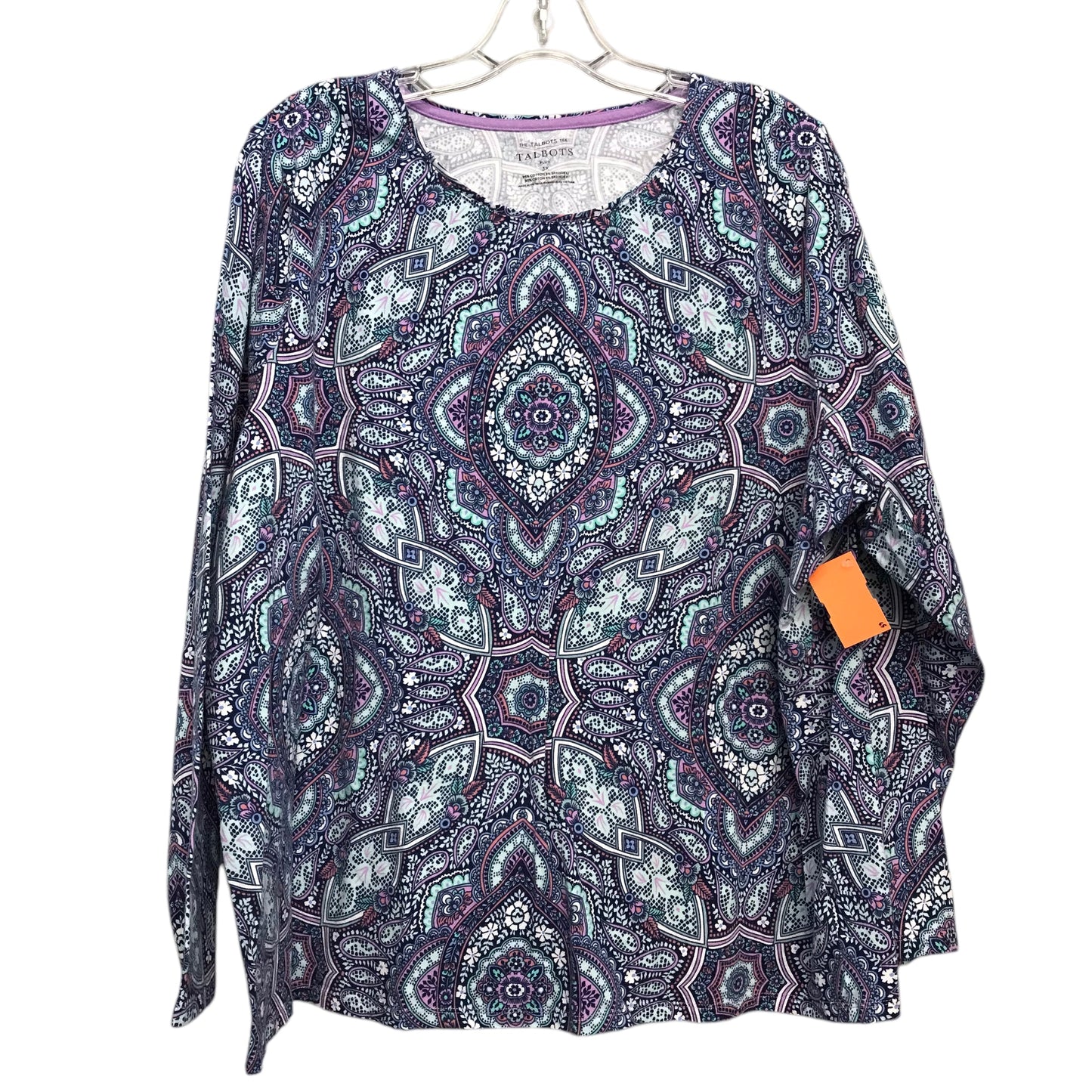 Top Ls Basic By Talbots In Purple, Size:3X