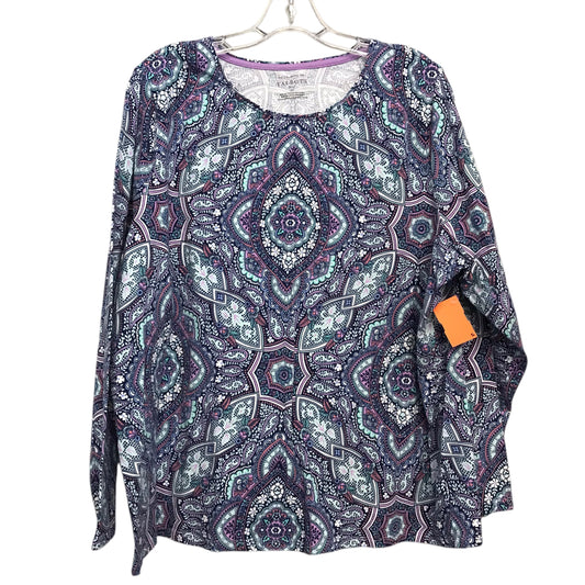 Top Ls Basic By Talbots In Purple, Size:3X