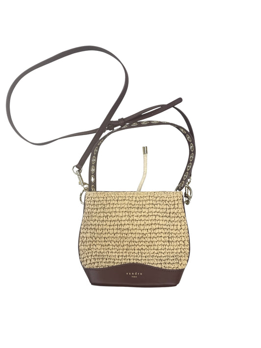 CROSSBODY DESIGNER by SANDRO In BROWN & TAN, Size: SMALL
