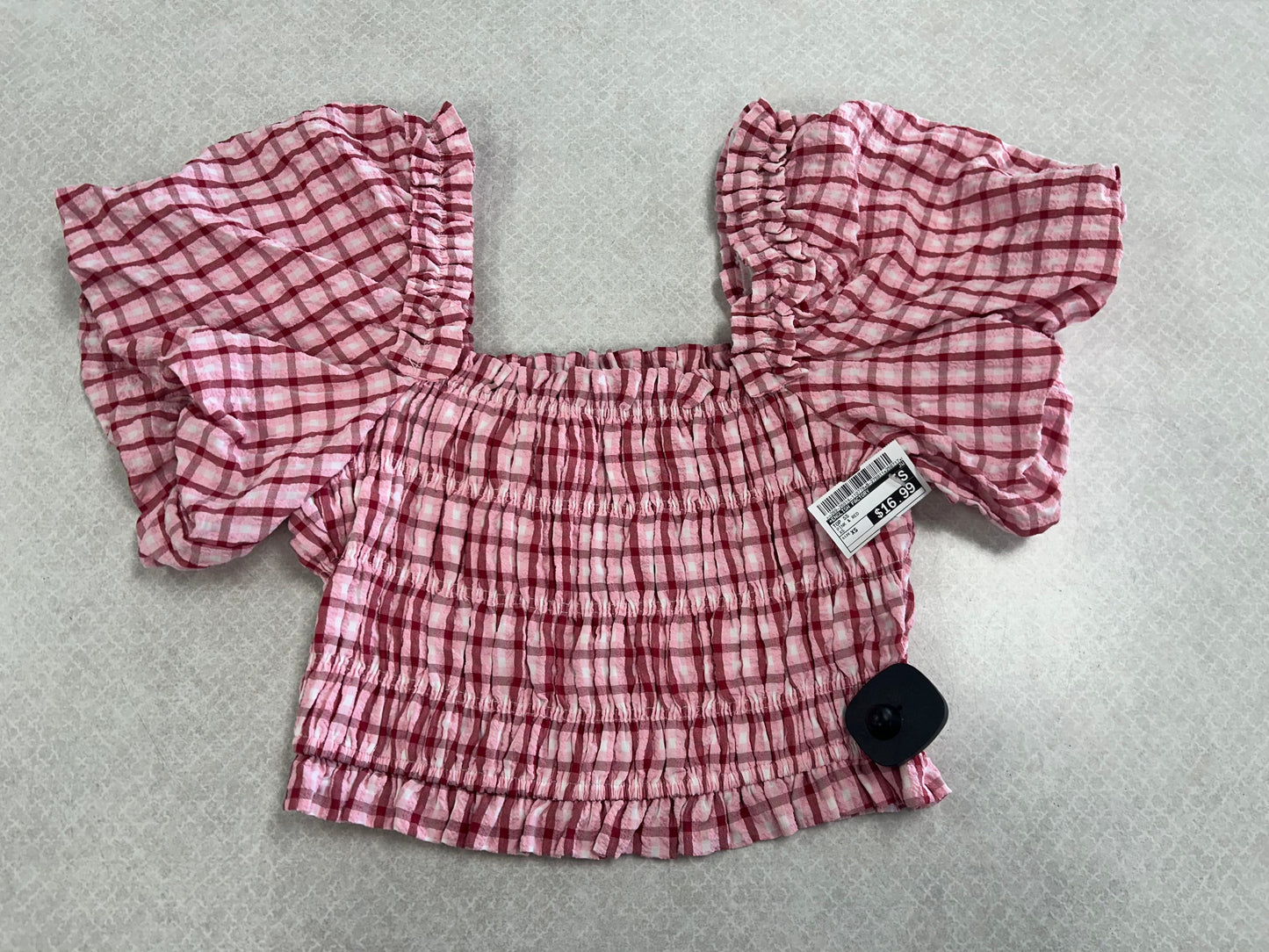 Top Ss By English Factory In Pink & Red, Size:Xs
