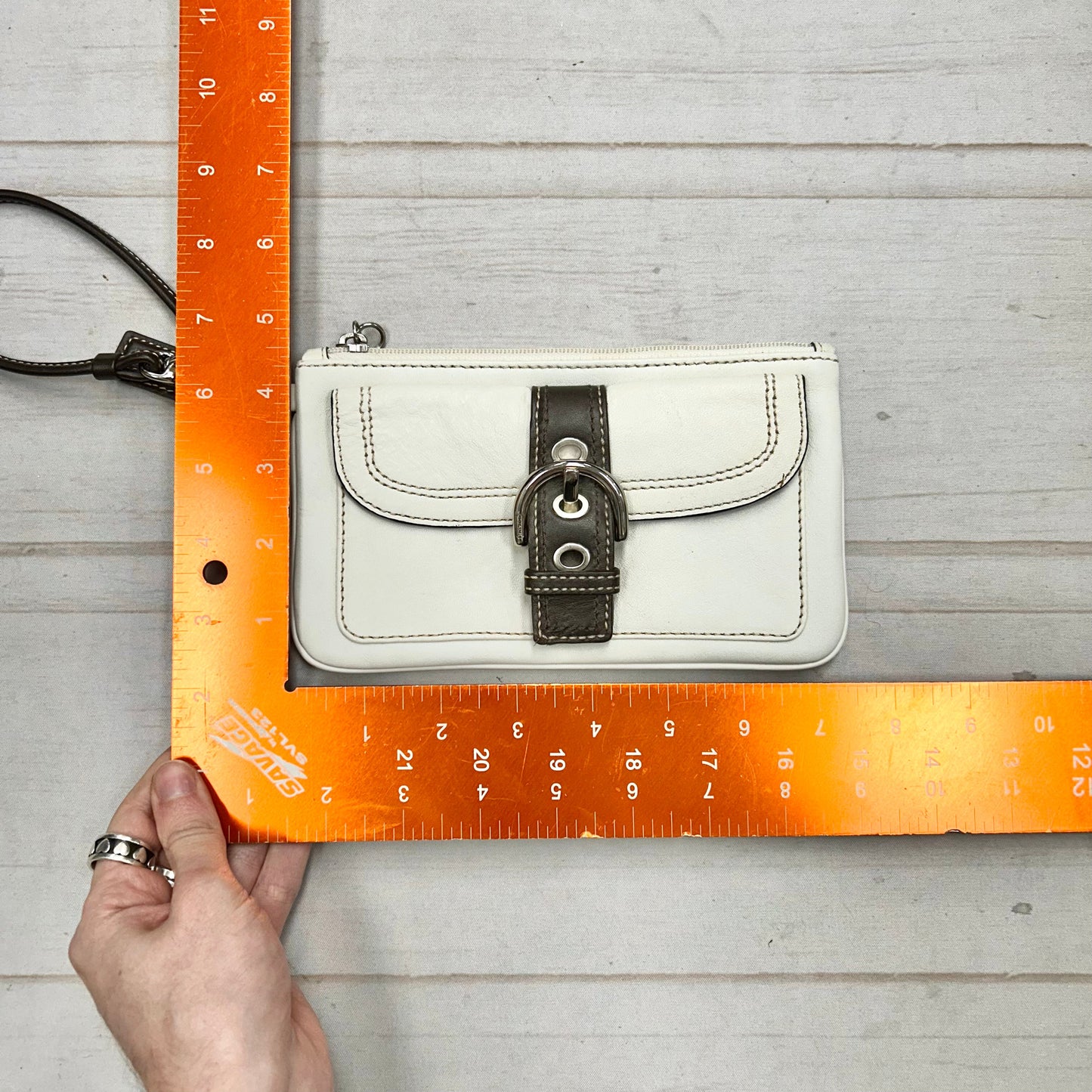 Wristlet Designer By Coach, Size: Medium